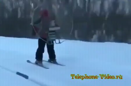 Карлсон на лыжах