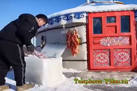 Холодильник в Монголии