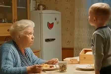 Бабушка и внук