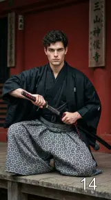 Парень самурай