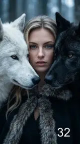 Девушка с волками