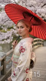 Девушка с зонтиком