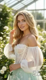 Девушка в нарядном платье