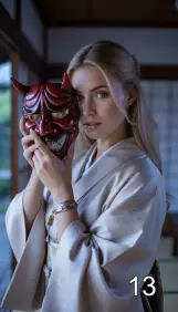 Девушка с маской