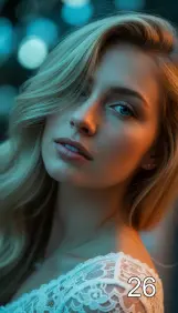 Девушка крупный план