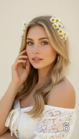 Девушка с ромашками