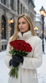 Девушка с розами