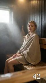 Девушка в бане